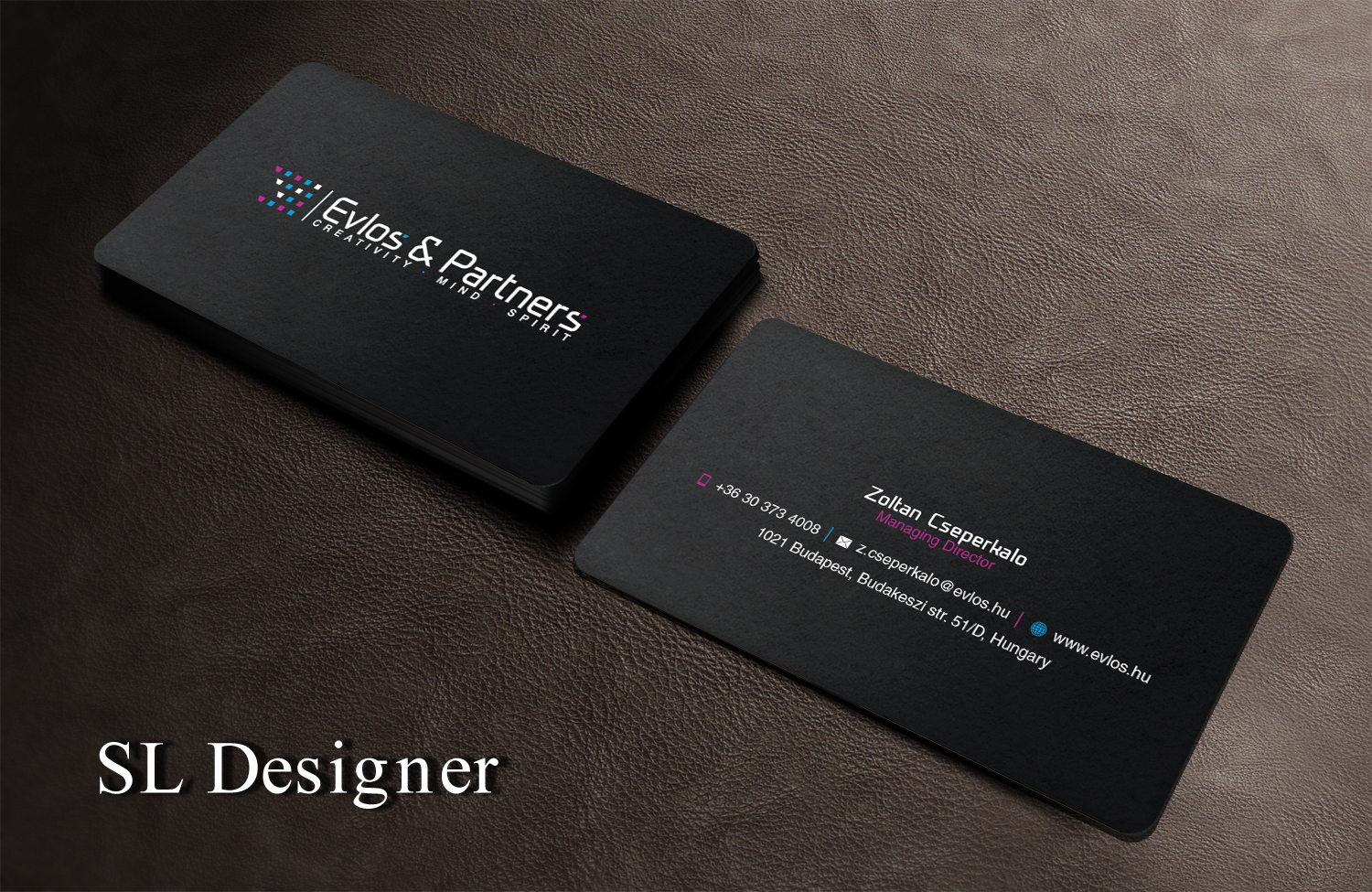 Business Card Design by SL Designer for Evlos & Partners Ltd. | Design #17481592