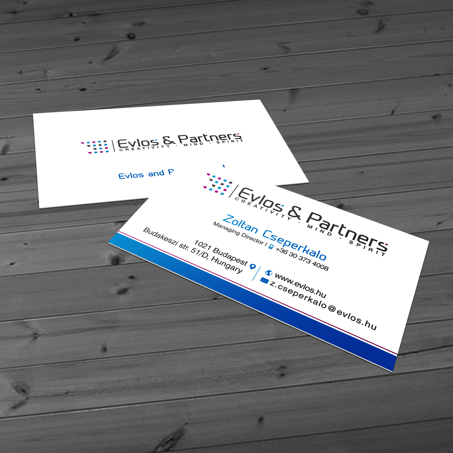 Business Card Design by Creative Jiniya for Evlos & Partners Ltd. | Design #17116635