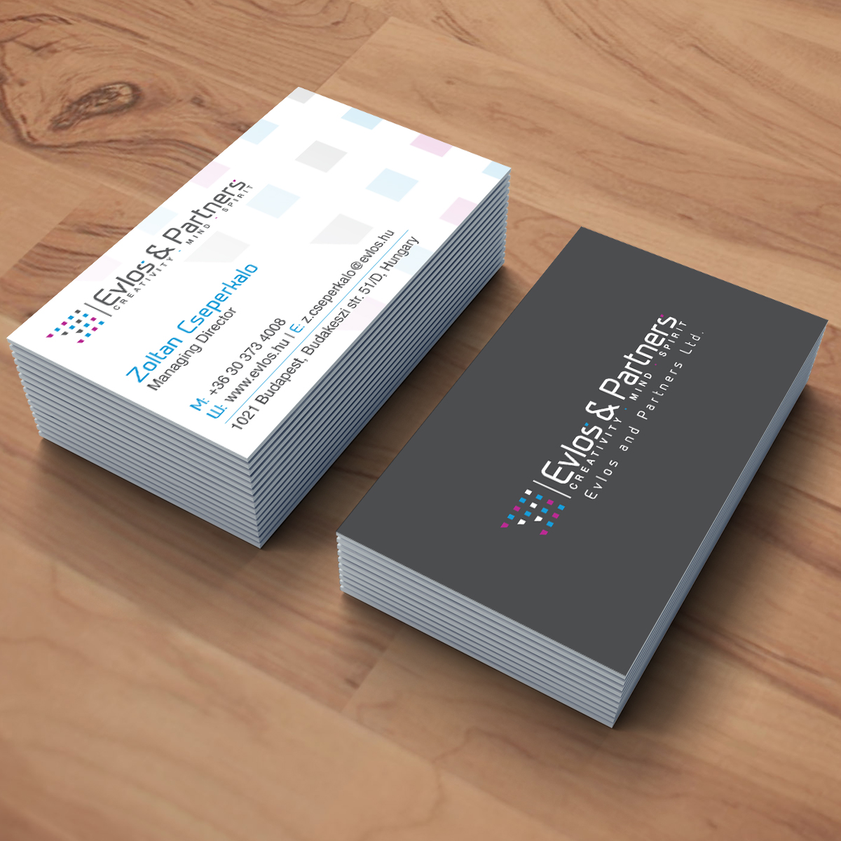 Business Card Design by Creative Jiniya for Evlos & Partners Ltd. | Design #17116637