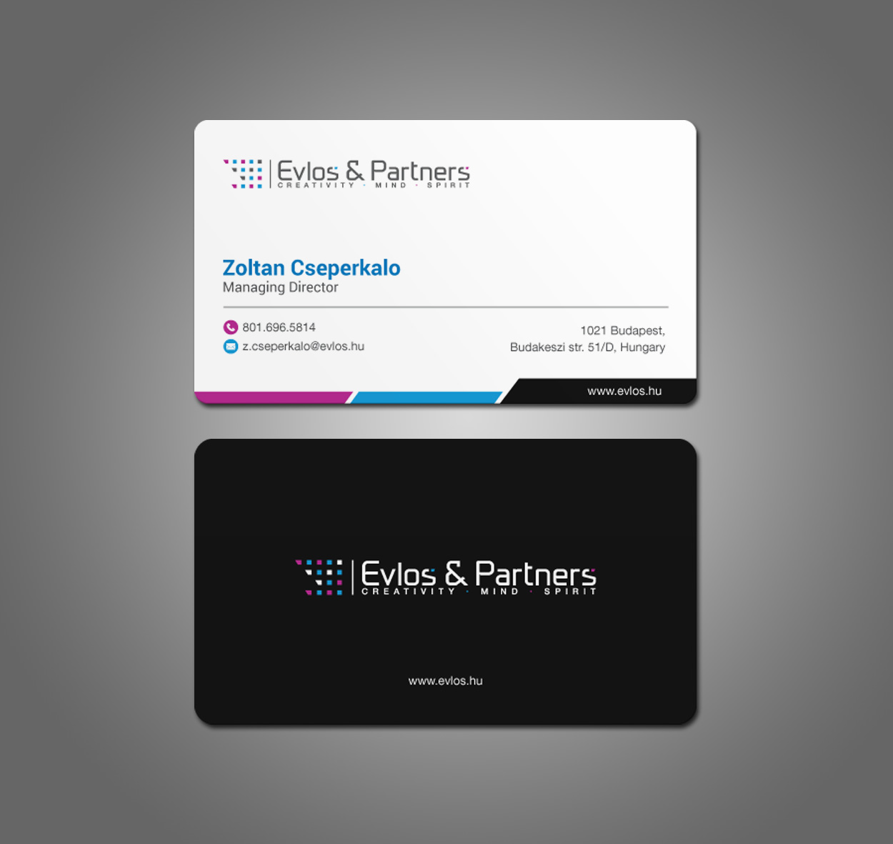 Business Card Design by mdreyad for Evlos & Partners Ltd. | Design #17134028