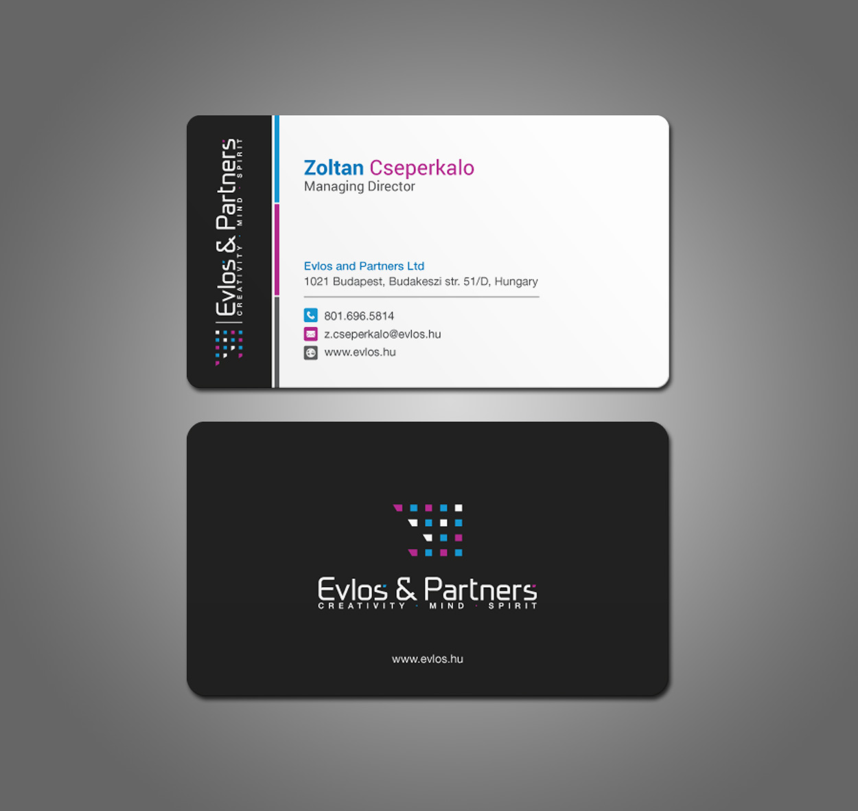 Business Card Design by mdreyad for Evlos & Partners Ltd. | Design #17206970