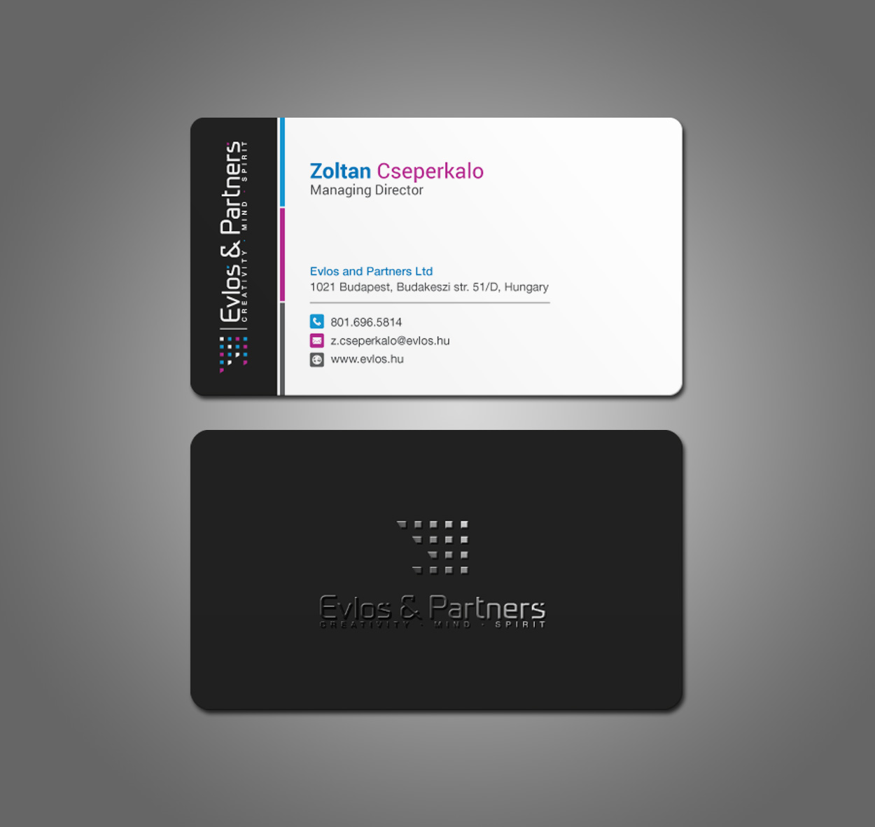 Business Card Design by mdreyad for Evlos & Partners Ltd. | Design #17207183