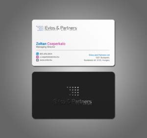 Business Card Design by mdreyad for Evlos & Partners Ltd. | Design: #17207234