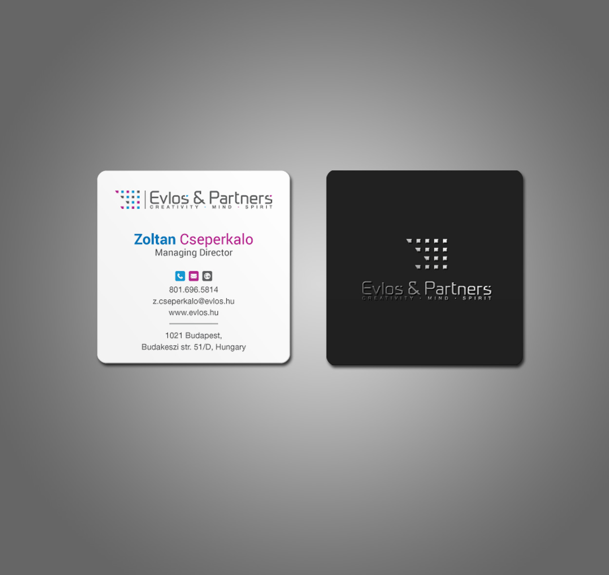 Business Card Design by mdreyad for Evlos & Partners Ltd. | Design #17208298