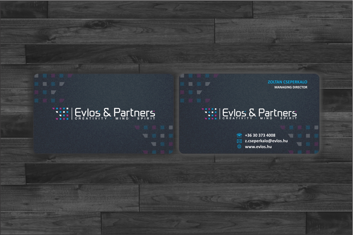 Diseño de Tarjeta de Presentación por Dave Paresh para Evlos & Partners Ltd. | Diseño #17159187