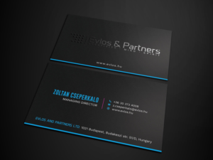 Business Card Design by Tripti Ranjan Gain for Evlos & Partners Ltd. | Design: #17116913