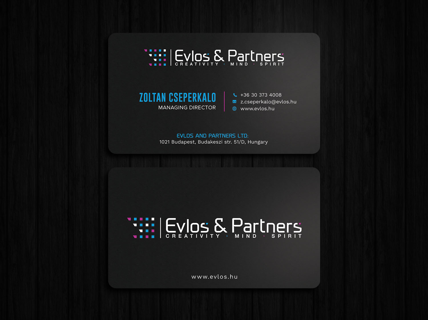 Business Card Design by Tripti Ranjan Gain for Evlos & Partners Ltd. | Design #17116925