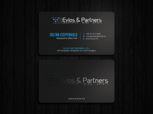 Business Card Design by Tripti Ranjan Gain for Evlos & Partners Ltd. | Design: #17116926