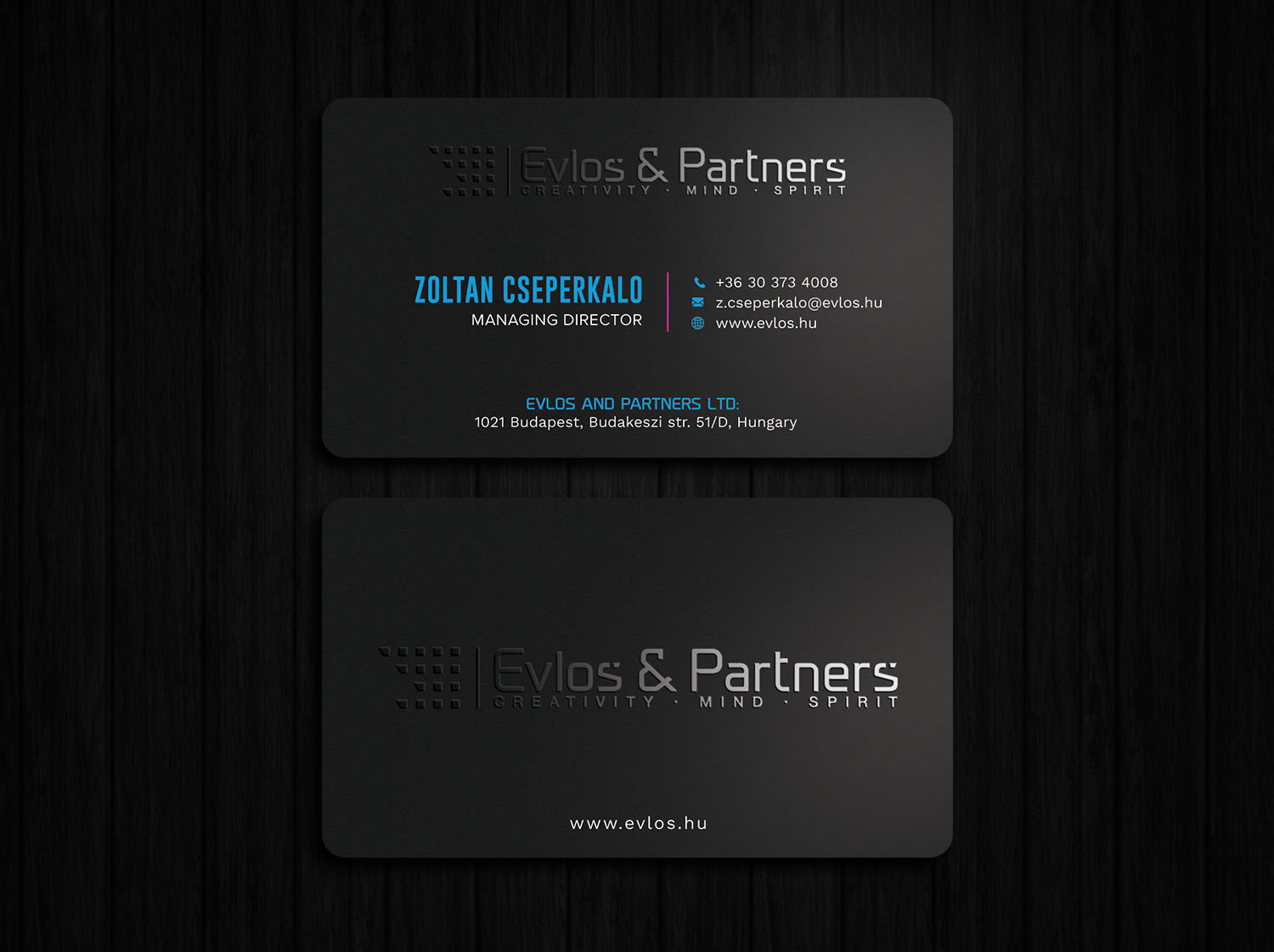 Business Card Design by Tripti Ranjan Gain for Evlos & Partners Ltd. | Design #17116928