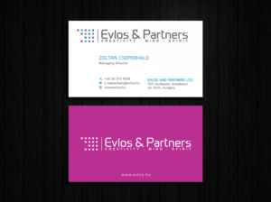 Business Card Design by Tripti Ranjan Gain for Evlos & Partners Ltd. | Design: #17117052