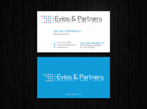 Business Card Design by Tripti Ranjan Gain for Evlos & Partners Ltd. | Design: #17117053