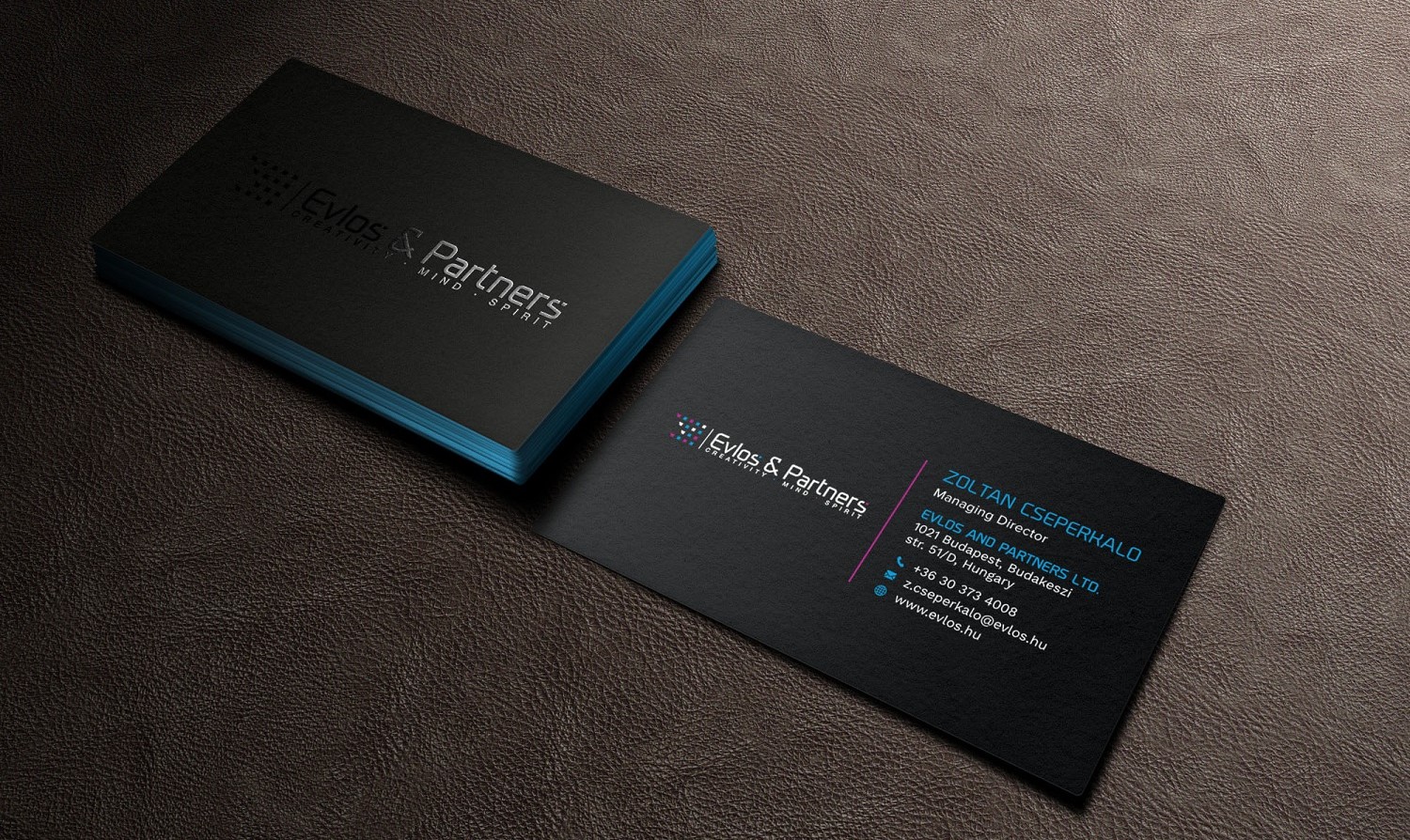 Business Card Design by Tripti Ranjan Gain for Evlos & Partners Ltd. | Design #17117143