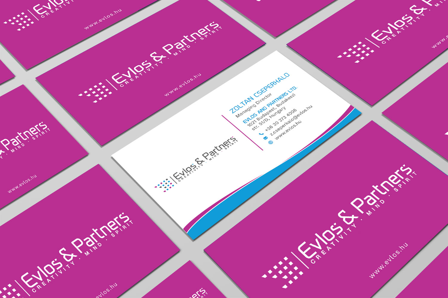 Business Card Design by Tripti Ranjan Gain for Evlos & Partners Ltd. | Design #17121174