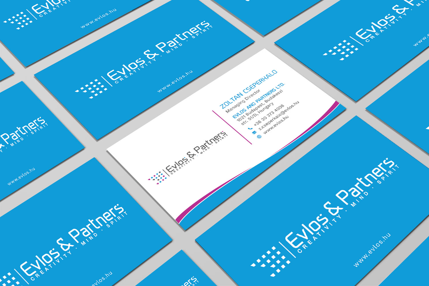 Business Card Design by Tripti Ranjan Gain for Evlos & Partners Ltd. | Design #17121175