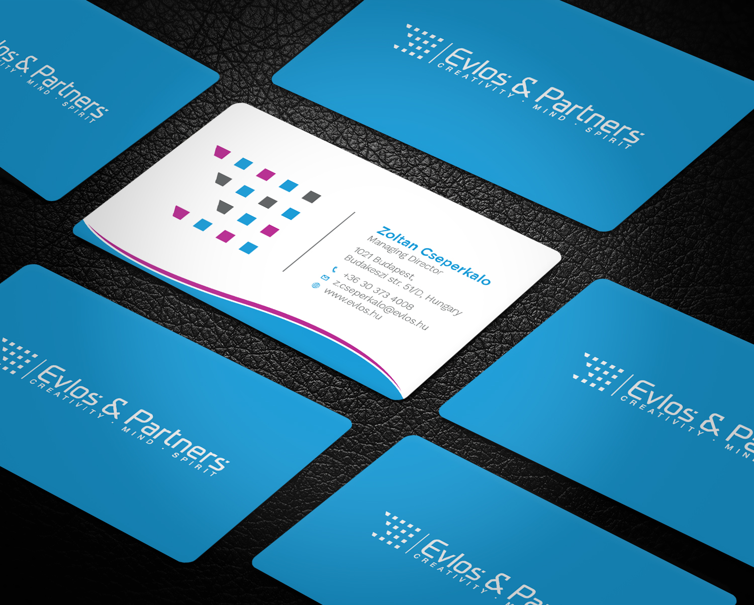 Business Card Design by Tripti Ranjan Gain for Evlos & Partners Ltd. | Design #17121321
