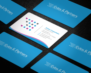 Business Card Design by Tripti Ranjan Gain for Evlos & Partners Ltd. | Design: #17121321