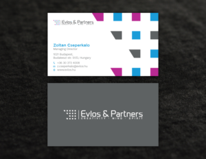 Business Card Design by Tripti Ranjan Gain for Evlos & Partners Ltd. | Design: #17121329