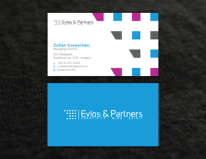 Business Card Design by Tripti Ranjan Gain for Evlos & Partners Ltd. | Design: #17121330