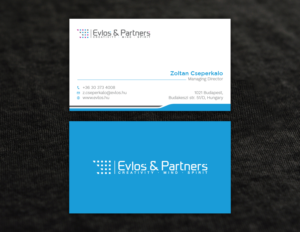 Business Card Design by Tripti Ranjan Gain for Evlos & Partners Ltd. | Design: #17121333