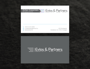 Business Card Design by Tripti Ranjan Gain for Evlos & Partners Ltd. | Design: #17121344