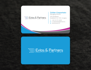 Business Card Design by Tripti Ranjan Gain for Evlos & Partners Ltd. | Design: #17122965