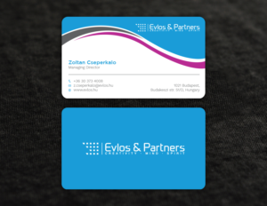 Business Card Design by Tripti Ranjan Gain for Evlos & Partners Ltd. | Design: #17122981