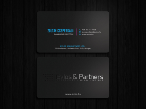 Business Card Design by Tripti Ranjan Gain for Evlos & Partners Ltd. | Design: #17340554