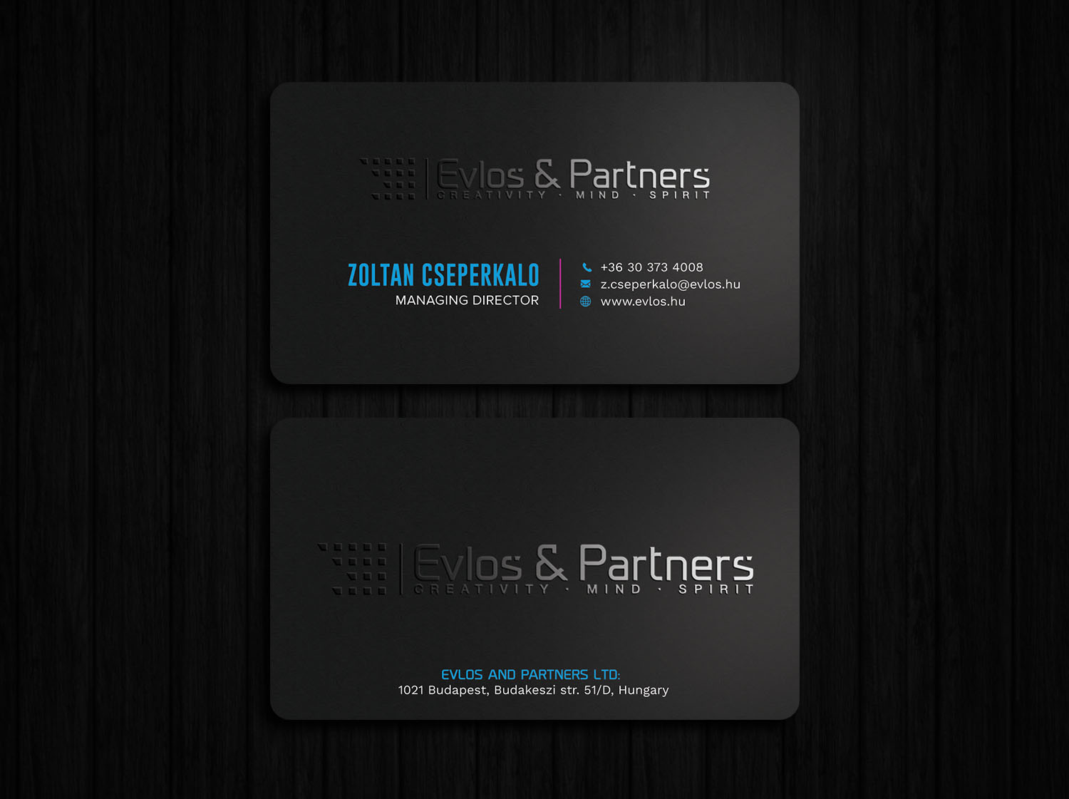 Business Card Design by Tripti Ranjan Gain for Evlos & Partners Ltd. | Design #17340555