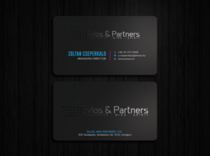 Business Card Design by Tripti Ranjan Gain for Evlos & Partners Ltd. | Design: #17340555
