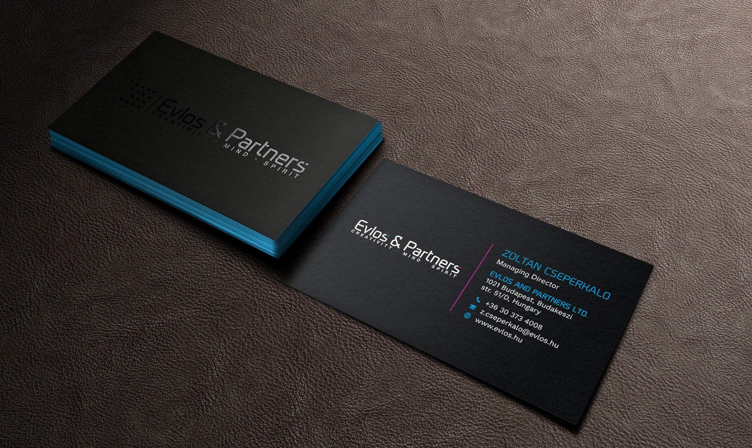 Business Card Design by Tripti Ranjan Gain for Evlos & Partners Ltd. | Design #17340558