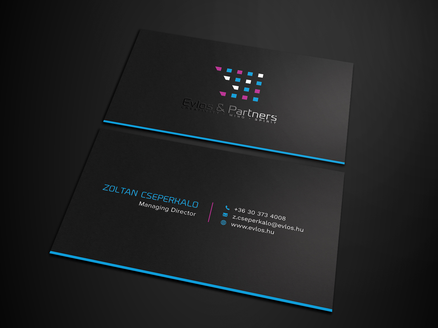 Business Card Design by Tripti Ranjan Gain for Evlos & Partners Ltd. | Design #17443685