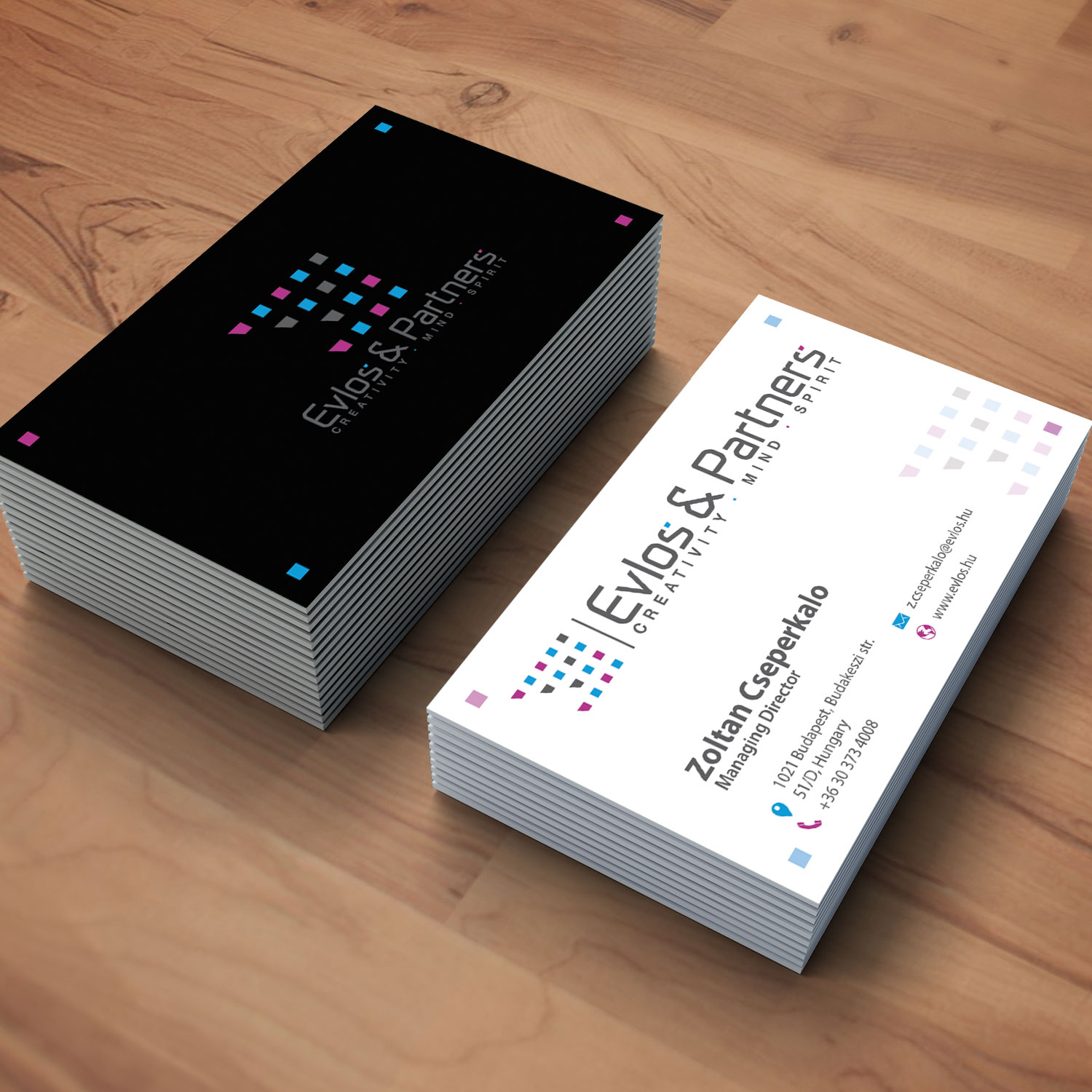 Diseño de Tarjeta de Presentación por oomardesigns para Evlos & Partners Ltd. | Diseño #17123662