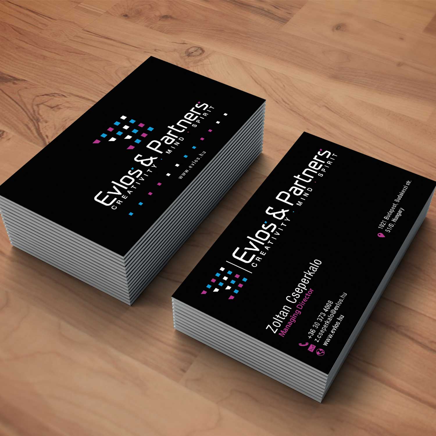Business Card Design by oomardesigns for Evlos & Partners Ltd. | Design #17187055