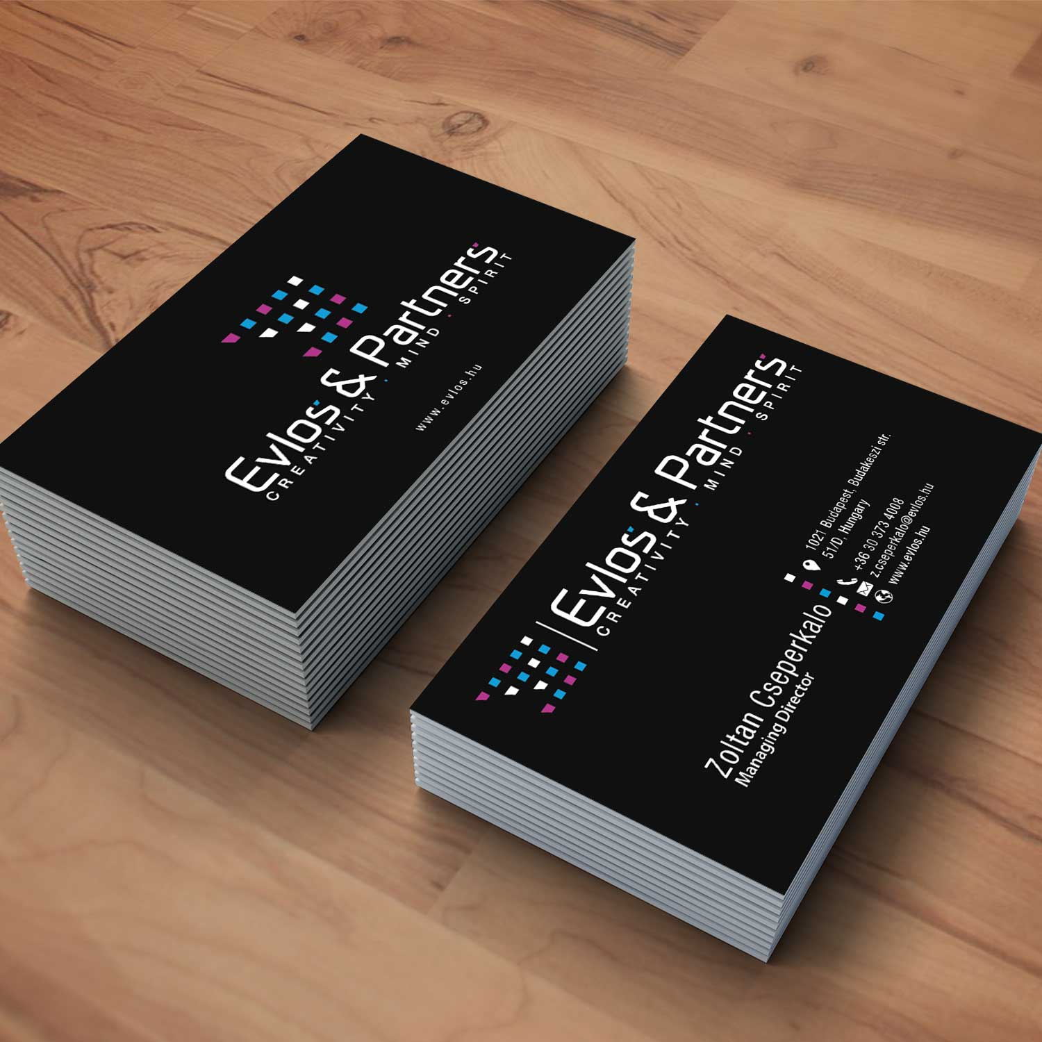 Business Card Design by oomardesigns for Evlos & Partners Ltd. | Design #17210700
