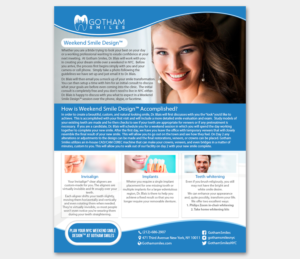 Weekend Smile Design by Gotham Smiles | Flyer Design by Nightmist