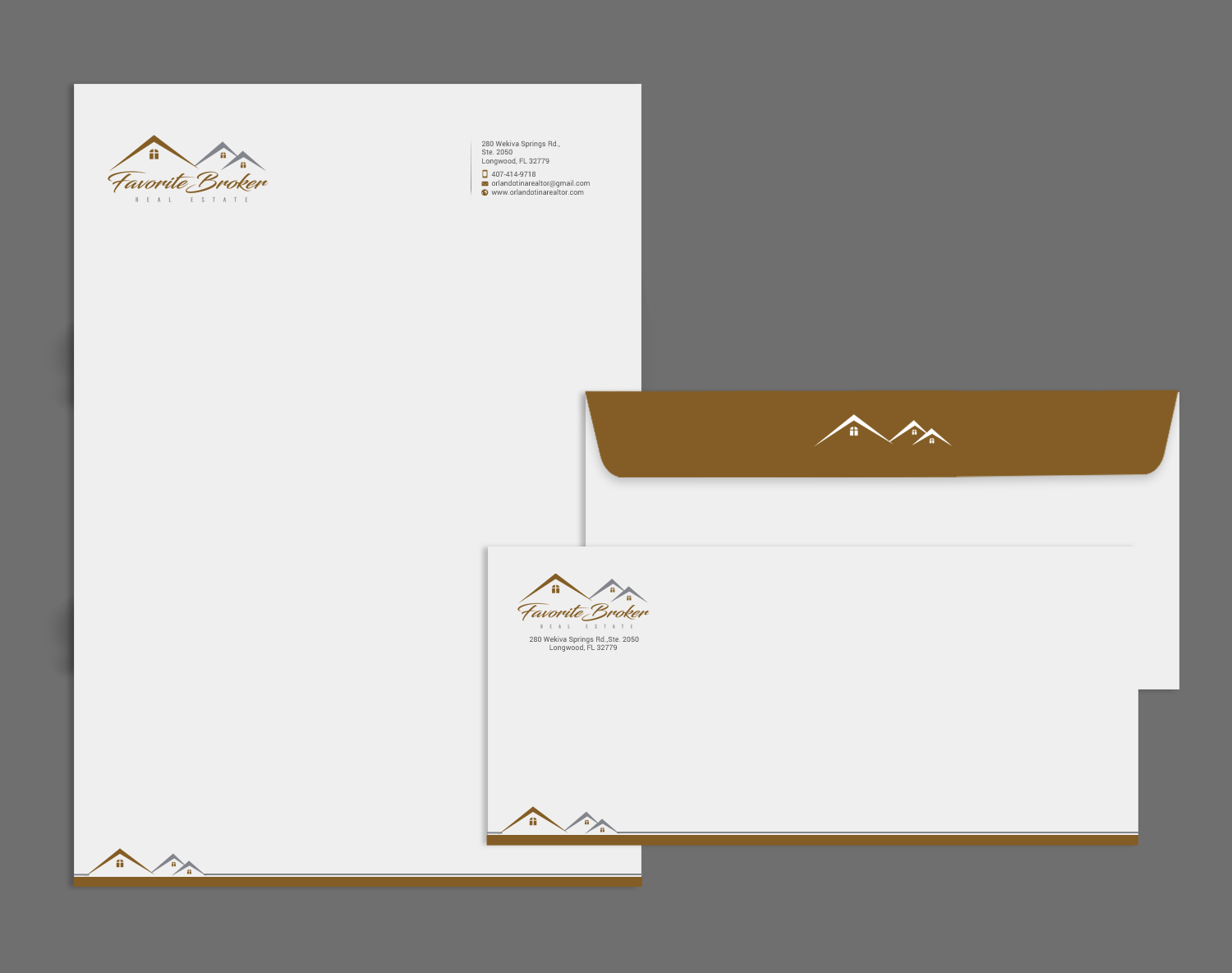 Stationery Design by chandrayaan.creative for Favorite Broker Real Estate | Design #17135904