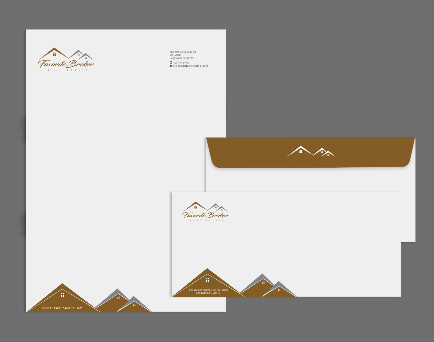 Stationery Design by chandrayaan.creative for Favorite Broker Real Estate | Design #17135905