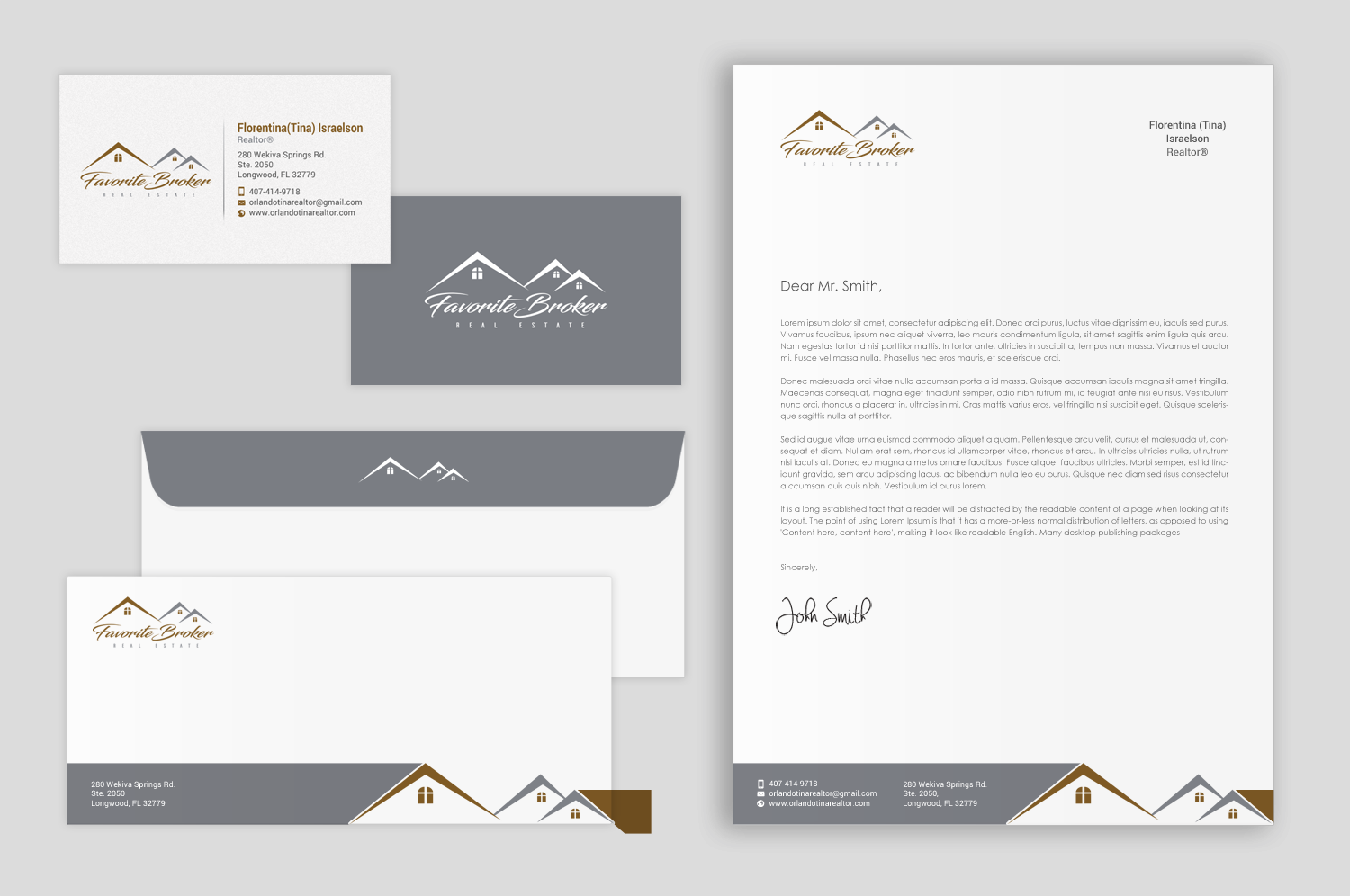 Diseño de Papelería por chandrayaan.creative para Favorite Broker Real Estate | Diseño #17156272