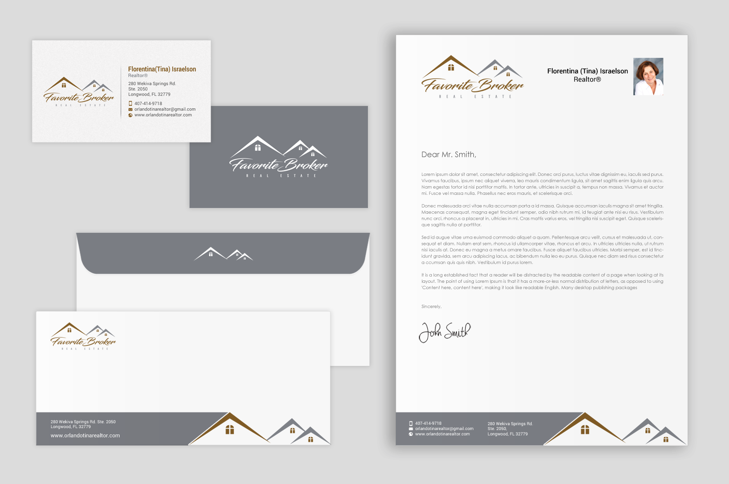 Stationery Design by chandrayaan.creative for Favorite Broker Real Estate | Design #17193005