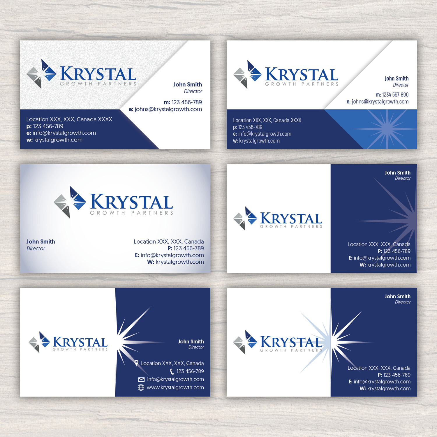 Business Card Design by Katyas Art and Design for Krystal Growth Partners Ltd. | Design #17130985