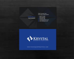 Business Card Design by chandrayaan.creative for Krystal Growth Partners Ltd. | Design: #17133454