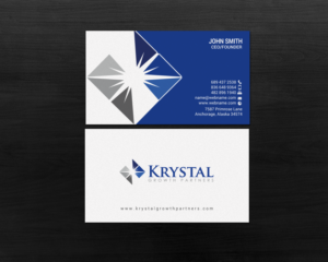 Business Card Design by chandrayaan.creative for Krystal Growth Partners Ltd. | Design: #17133463
