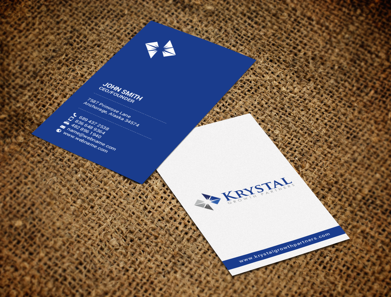 Business Card Design by chandrayaan.creative for Krystal Growth Partners Ltd. | Design #17133720