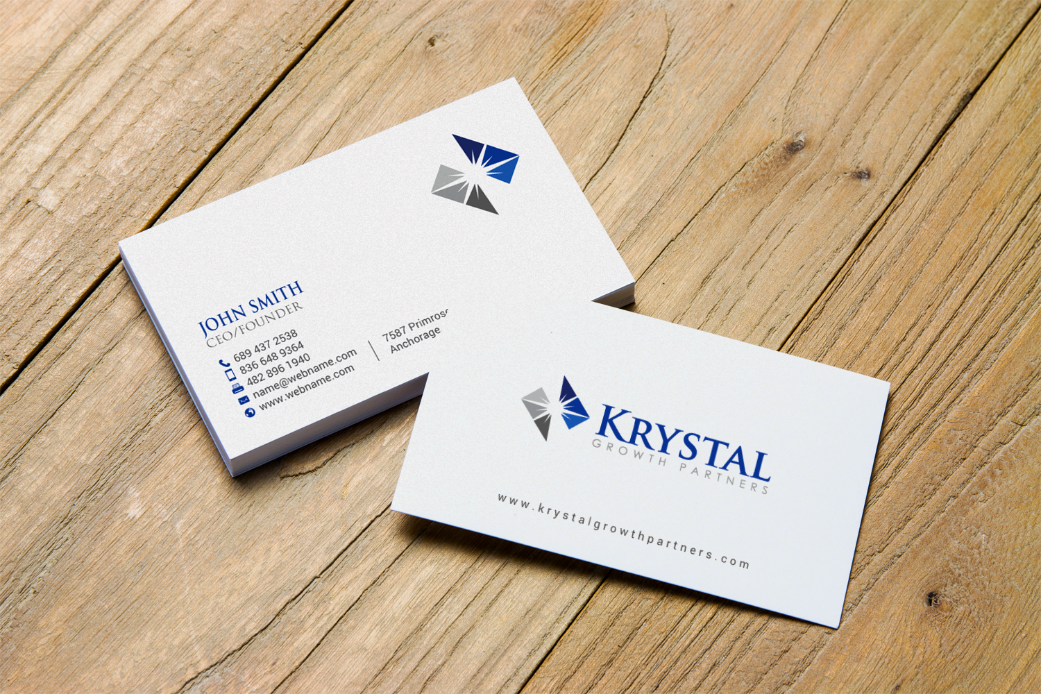 Business Card Design by chandrayaan.creative for Krystal Growth Partners Ltd. | Design #17133731
