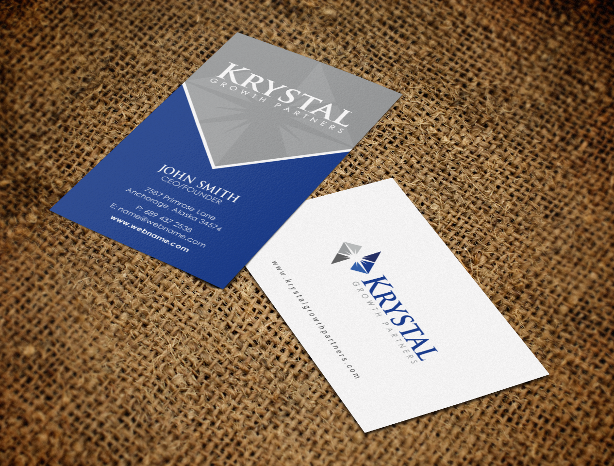 Business Card Design by chandrayaan.creative for Krystal Growth Partners Ltd. | Design #17133883