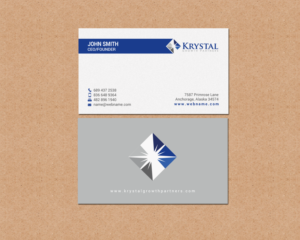 Business Card Design by chandrayaan.creative for Krystal Growth Partners Ltd. | Design: #17133887