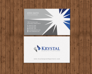 Business Card Design by chandrayaan.creative for Krystal Growth Partners Ltd. | Design: #17133897