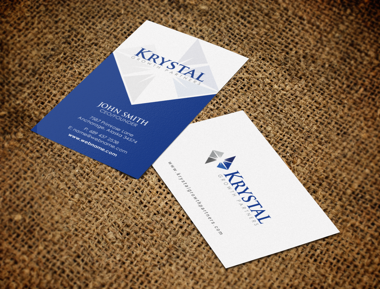 Business Card Design by chandrayaan.creative for Krystal Growth Partners Ltd. | Design #17134023