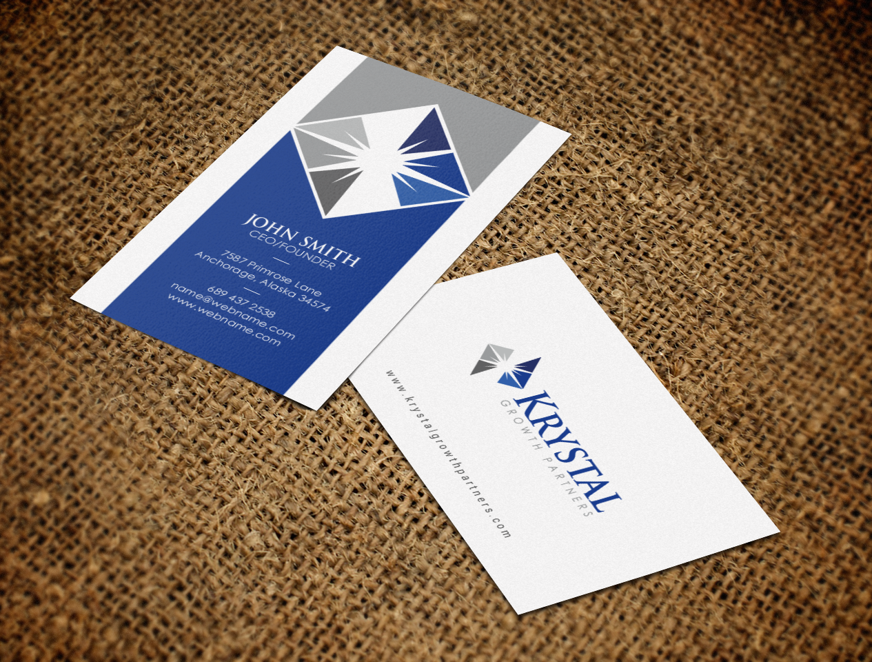 Business Card Design by chandrayaan.creative for Krystal Growth Partners Ltd. | Design #17134027