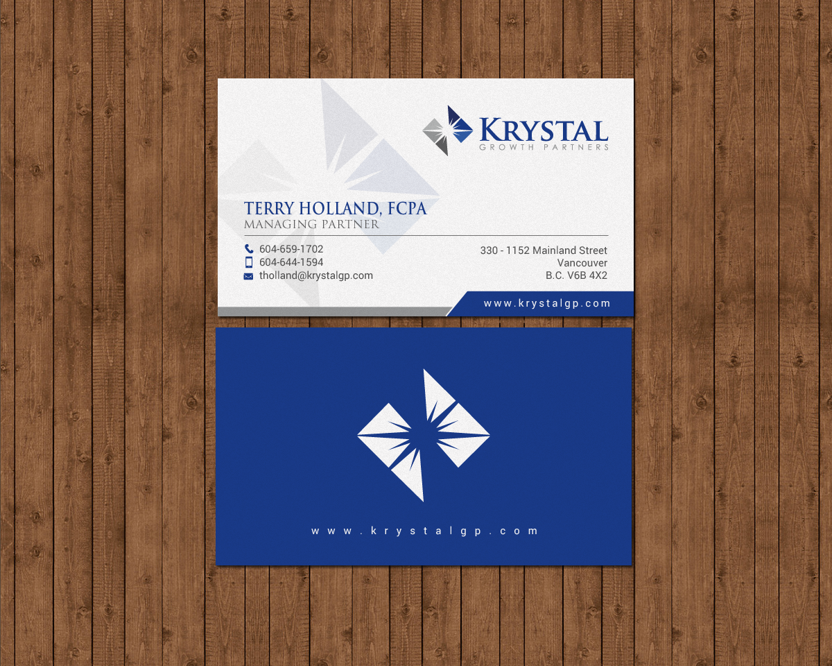 Business Card Design by chandrayaan.creative for Krystal Growth Partners Ltd. | Design #17195479